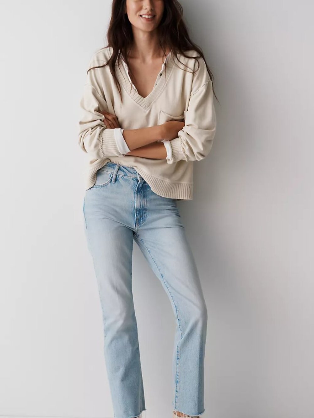 Pistola for Anthropologie Lexi Mid Rise Straight Leg Jeans NWT